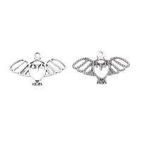 Zinc Alloy Animal Pendants Owl plated Unisex & hollow nickel lead & cadmium free Approx Sold By Bag