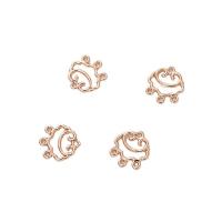 Mosaz Šperky Connector, vysoce kvalitní zlaté barvy á, DIY & 1/3 smyčka, více barev na výběr, nikl, olovo a kadmium zdarma, 10mm, Prodáno By PC