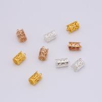 Brass Jewelry Connector, high quality plated, DIY & 1/5 loop, more colors for choice, nickel, lead & cadmium free, 7x13mm, Sold By PC