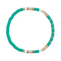 argile de polymère bracelet, avec Acier inoxydable 304, fait à la main, bijoux de mode & pour femme, plus de couleurs à choisir, Longueur:Environ 7.09 pouce, Vendu par PC