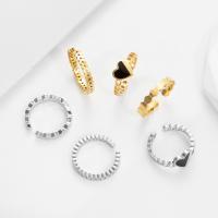 Rozsdamentes acél Finger Ring, 304 rozsdamentes acél, divat ékszerek & különböző stílusokat a választás & a nő, több színt a választás, 9*10mm,21mm, Által értékesített PC