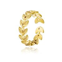 Stainless Steel Finger Ring 304 Stainless Steel 14K gold plated fashion jewelry & for woman 20mm Sold By PC