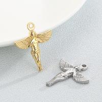 Stainless Steel Pendants, 304 Stainless Steel, Angel, fashion jewelry, more colors for choice, 25x20mm, Sold By PC