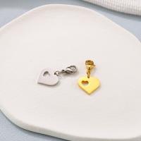 Stainless Steel Heart Pendants, 304 Stainless Steel, fashion jewelry & DIY, more colors for choice, 15x14mm, Sold By PC