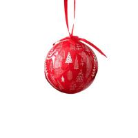 PE Foam Christmas Tree Decoration with paper box Round Christmas jewelry 7.2cm Sold By Box