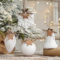 PE Foam Χριστουγεννιάτικο Δέντρο Διακόσμηση, Διαφορετικό σχήμα για επιλογή & Χριστούγεννα κοσμήματα, λευκό, Sold Με PC