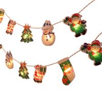 Plastik PCV Boże Narodzenie LED, Szczotkowane, różne długości do wyboru & różne style do wyboru, mieszane kolory, sprzedane przez Ustaw