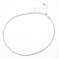 925 Sterling Silver smycken Set, armband & halsband, silver pläterad, olika stilar för val & för kvinna, silver, Säljs av Lot
