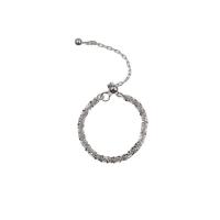 Sterling Silver Jewelry Finger Ring, 925 sterline d'argento, placcato color argento, Regolabile & per la donna, argento, Venduto da lotto