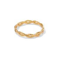 Rozsdamentes acél Finger Ring, 304 rozsdamentes acél, divat ékszerek & a nő, aranysárga, 3mm, Által értékesített PC