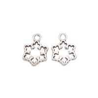 Zinc Alloy Pendants Snowflake plated Unisex & hollow nickel lead & cadmium free Approx Sold By Bag
