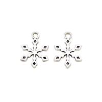Zinc Alloy Pendants Snowflake plated Unisex nickel lead & cadmium free Approx Sold By Bag