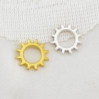 Tibetan Style Pendants, Gear Wheel, plated, Unisex, more colors for choice, nickel, lead & cadmium free, 12x12x1.20mm, Approx 100PCs/Bag, Sold By Bag