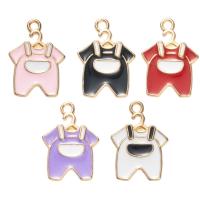 Zinc Alloy Enamel Pendants Garment gold color plated Unisex nickel lead & cadmium free Approx Sold By Bag