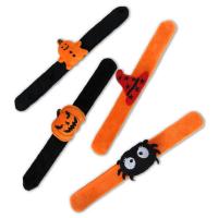 Plush Slap Bracelet, with Tibetan Style, for children & Halloween Jewelry Gift & different styles for choice, 30x220mm, Sold By PC