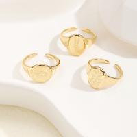 Rozsdamentes acél Finger Ring, 304 rozsdamentes acél, divat ékszerek & különböző stílusokat a választás & a nő, aranysárga, 11*14mm,21mm, Által értékesített PC