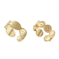Ring Finger ze stali nierdzewnej, Stal nierdzewna 316L, biżuteria moda & różne style do wyboru & dla kobiety, złoty, 18mm, sprzedane przez PC