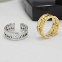 Titanium Steel Finger Ring, fashion jewelry & for woman, more colors for choice, 21mm,10mm, Sold By PC
