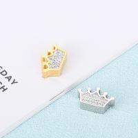 Stainless Steel Pendants 304 Stainless Steel Crown fashion jewelry & DIY & with rhinestone Sold By PC