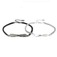 Couple Bracelet and Bangle, 925 Sterling Silver, plated, Adjustable & fashion jewelry, more colors for choice, Sold By Lot