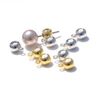 Brass Ear Nut Component, plated, more colors for choice, 5mm, 10PCs/Lot, Sold By Lot