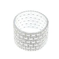 Rhinestone Bracelet Zinc Alloy platinum color plated & for woman & with rhinestone nickel lead & cadmium free Sold By PC