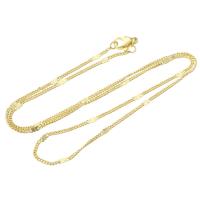 Brass Chain Necklace gold color plated Unisex Length Approx 17.5 Inch Sold By Lot