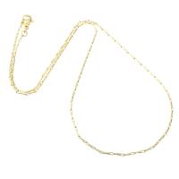Messingkette Halskette, Messing, goldfarben plattiert, unisex, Länge:ca. 17.7 ZollInch, 10PCs/Menge, verkauft von Menge