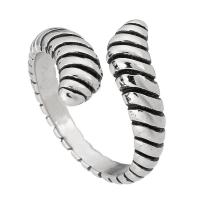 Палец кольцо из нержавеющей стали, Нержавеющая сталь 316, ювелирные изделия моды & Мужская, оригинальный цвет, 6mm,4mm, размер:6, продается PC