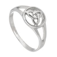 Vinger Ring in edelstaal, 316 Roestvrij staal, mode sieraden & uniseks, oorspronkelijke kleur, Maat:8, Verkocht door PC
