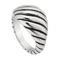 Палец кольцо из нержавеющей стали, Нержавеющая сталь 316, ювелирные изделия моды & Женский, оригинальный цвет, 12mm,4mm, размер:5.5, продается PC