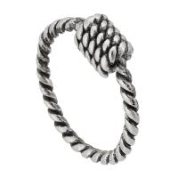 Vinger Ring in edelstaal, 316 Roestvrij staal, mode sieraden & voor vrouw, oorspronkelijke kleur, 7.5x6mm,2mm, Maat:5.5, Verkocht door PC