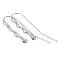 Stainless Steel Hook Earwire, 316 Stainless Steel, fashion jewelry & for woman, original color, 3mm,0.8mm,42mm, Sold By PC
