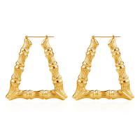Zinc Alloy Drop Earrings Triangle plated fashion jewelry & Unisex Sold By Pair