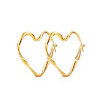 Tibetan Style Drop Earrings, Heart, plated, fashion jewelry & for woman, more colors for choice, 40mm, Sold By Pair