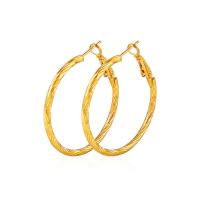 Zinc Alloy Drop Earrings plated fashion jewelry & for woman 40mm Sold By Pair