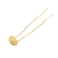 Hair Stick Findings, Brass, rack plating, DIY, more colors for choice, nickel, lead & cadmium free, 75x12mm, Sold By PC