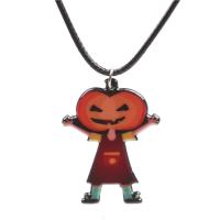 Хэллоуин ожерелье, Акрил, с Восковой шнур, Хэллоуин дизайн & разные стили для выбора & Женский, длина 15.75 дюймовый, продается PC