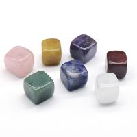 Fashion Decoration, Gemstone,  Square, polished, 7 pieces & different styles for choice, mixed colors, 16-18mm, 7PCs/Set, Sold By Set