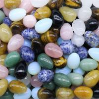 Gemstone Decoration, Oval, polished, different materials for choice, more colors for choice, 20x30mm, Sold By PC