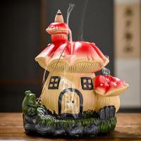 Backflow Incense Burner Resin mushroom handmade for home and office & durable & multifunctional Sold By PC