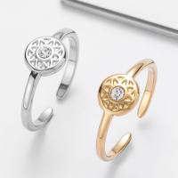 Titantium Steel δάχτυλο του δακτυλίου, Titanium Steel, κοσμήματα μόδας & για τη γυναίκα & με στρας, περισσότερα χρώματα για την επιλογή, 20mm, Sold Με PC