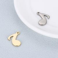 Stainless Steel Pendants 304 Stainless Steel Music Note fashion jewelry & DIY Sold By PC