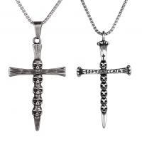 Stainless Steel Cross Pendants 316L Stainless Steel polished DIY & blacken Sold By PC