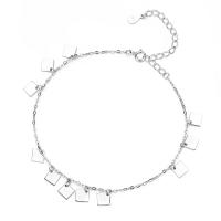 Srebrna bransoletka ze srebra próby 925, 925 Srebro, Platerowane w kolorze srebra, biżuteria moda & dla kobiety, srebro, 230mm, sprzedane przez PC