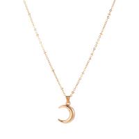 Cink Alloy nakit ogrlice, zlatna boja pozlaćen, modni nakit & ovalni lanac & za žene, više boja za izbor, nikal, olovo i kadmij besplatno, Dužina Približno 15.7-16.4 inčni, Prodano By PC