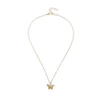 Zinc Alloy Jewelry Necklace with 1.96inch extender chain gold color plated fashion jewelry & for woman & hollow nickel lead & cadmium free Length Approx 15.7 Inch Sold By PC