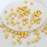 Grânulos de espaçador latão, cobre, 18K banhado a ouro, DIY, níquel, chumbo e cádmio livre, 7x5mm, Buraco:Aprox 1.5mm, 200PCs/Bag, vendido por Bag