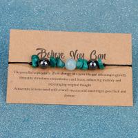 Bracelets de pierres précieuses, corde de cire, avec pierre gemme, Naturel & bijoux de mode & pour femme, bleu, Vendu par brin
