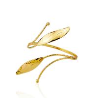 Zinc Alloy Bangle Leaf plated Adjustable & fashion jewelry & for woman 85mm Sold By PC